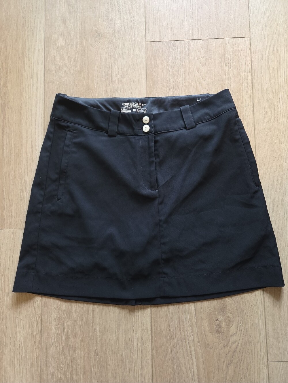 Nike Golf tour performance Black athletic skirt skort womens size 8